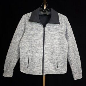 Lululemon Snuggle Up Jacket Heathered Space Dyed Black Slub 6